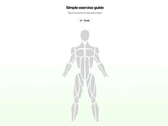 Simple Exercise Guide：您的专属互动健身教练网站